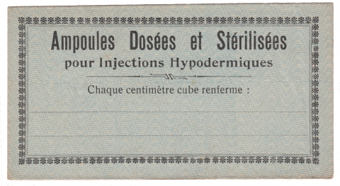Vintage Blue Pharmacy Label