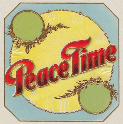 Peace Time Vintage Label 