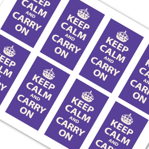 Violet printable mini keep calm