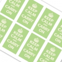 Keep Calm and Carry On Pistachio Green